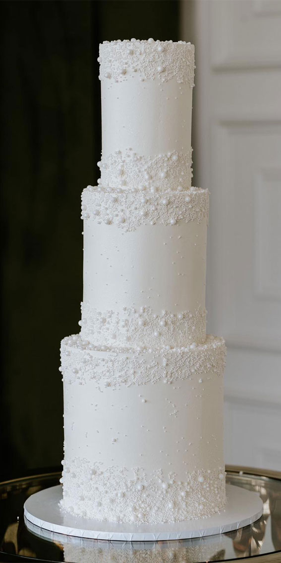 Elegant Bliss Wedding Cake Ideas : Whimsical Delight Trio Flavored Wedding Cake