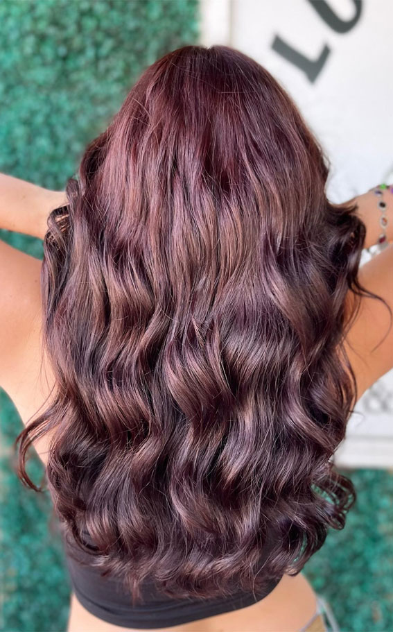 25 Cherry Cola Hair Color Ideas : Burgundy Infusion