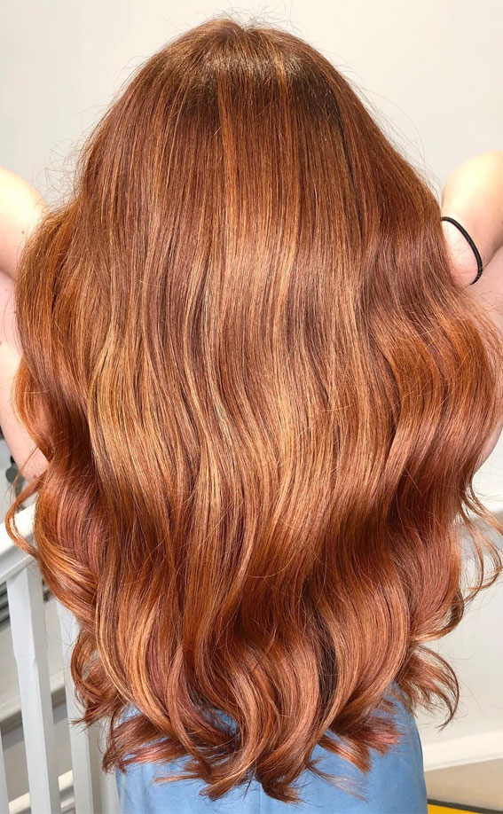 Enchanting Hair Colour Trends to Illuminate 2024 : Copper Sunset-Inspired Hair Colour