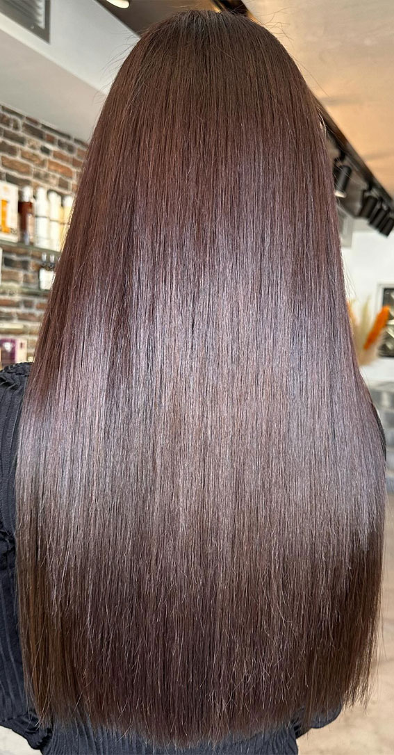 Enchanting Hair Colour Trends To Illuminate 2024 : Mahogany Brown Hair