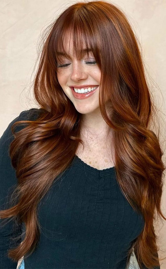 Enchanting Hair Colour Trends to Illuminate 2024 : Golden Caramel with A Hint of Copper