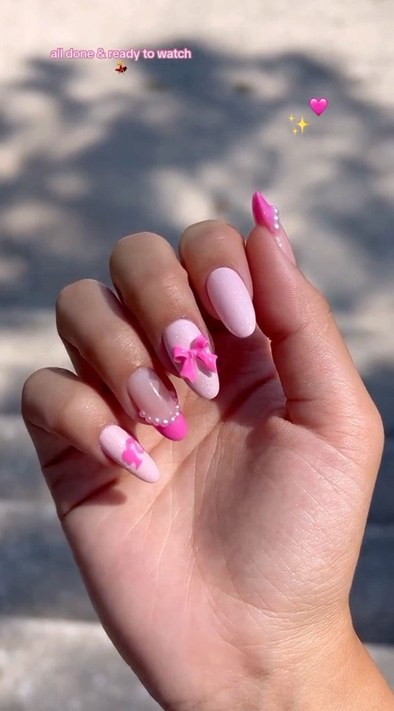 Valentine’s Day Nail Art Collection : Cute Barbie Inspired Nails