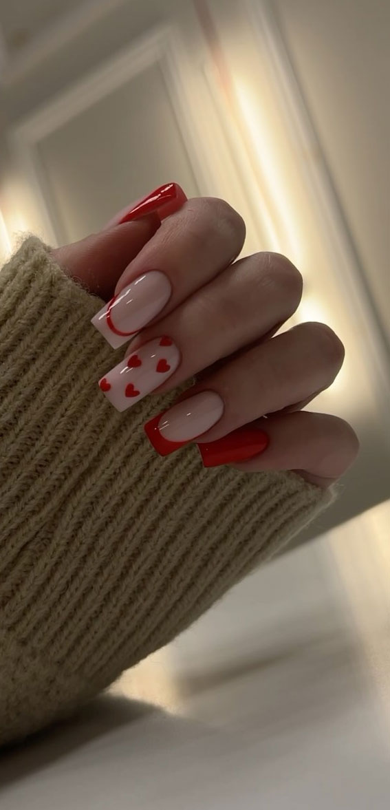 Valentine’s Day Nail Art Collection : Romantic Red Nails