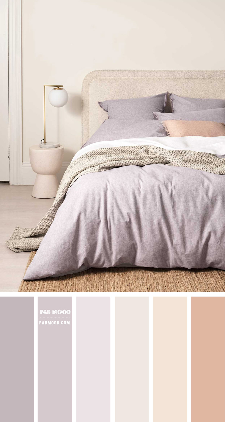 Serene Sophistication: Creating a Relaxing Eggshell and Lilac Bedroom Retreat
