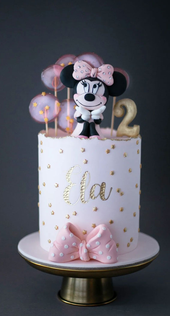 30 Birthday Cake Ideas for Little Ones : Minnie Cake for 2nd Birthday