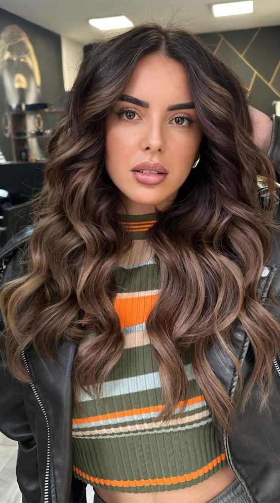 Inspired Chromatic Charisma Hair Colour Ideas for Every Season : Mocha-Infused Rich Brunette