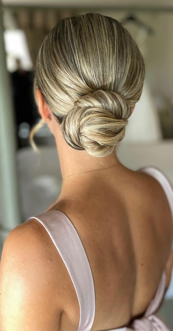 Hairdos to Steal the Spotlight on Every Special Occasion : Elegant Twist Low Knot Bun
