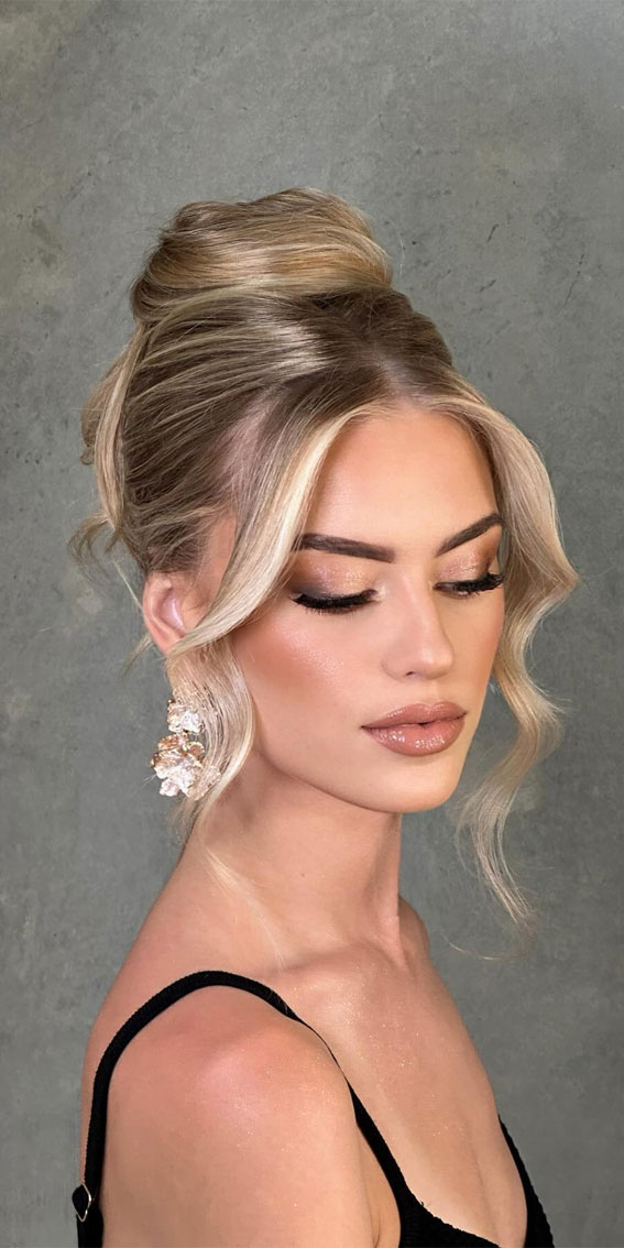 Hairdos to Steal the Spotlight on Every Special Occasion : Piled Hight Up with Face Framing