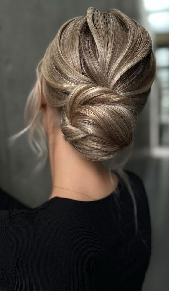 Hairdos to Steal the Spotlight on Every Special Occasion : Glam Textured Low Knot Bun
