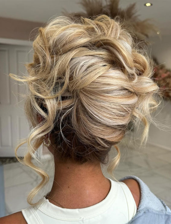 Hairdos to Steal the Spotlight on Every Special Occasion : Glam Messy French Twist Upstyle