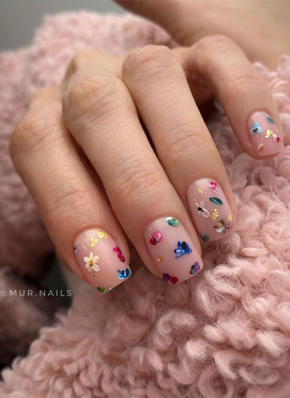 can you encapsulate flower on acrylic nails｜TikTok Search
