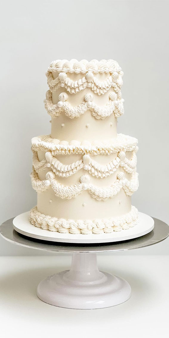45 Inspiring Wedding Cake Designs For Your Big Day : Timeless Charm