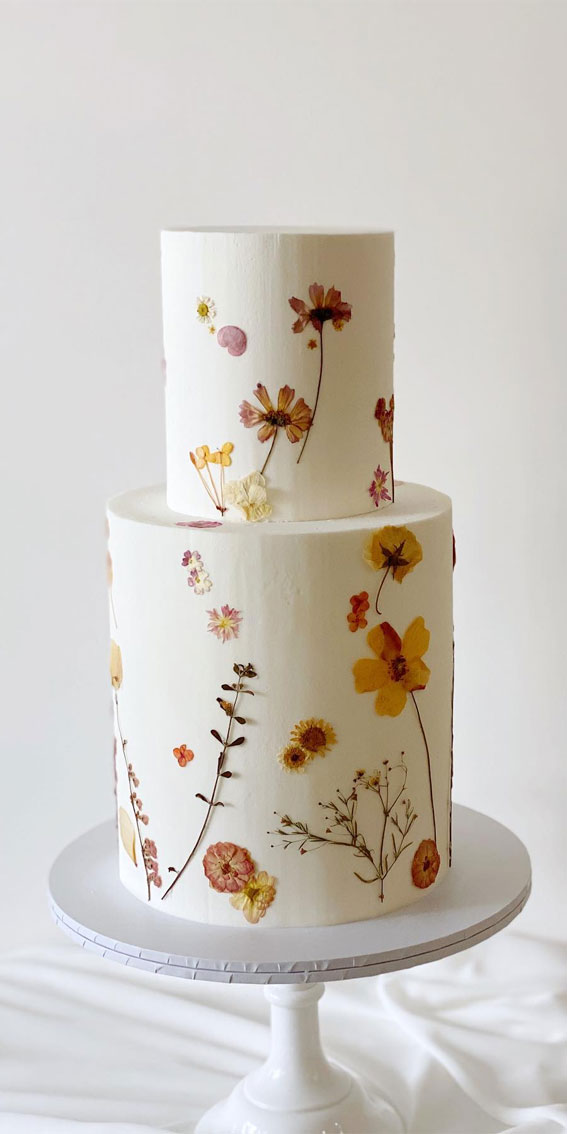 45 Inspiring Wedding Cake Designs For Your Big Day : Whimsical Meadow