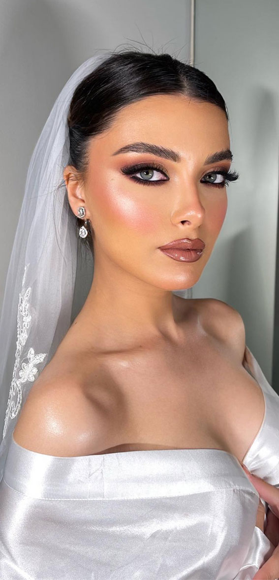 40 Radiant Bridal Glamour Wedding Makeup Ideas : Ethereal Elegance Bridal Look