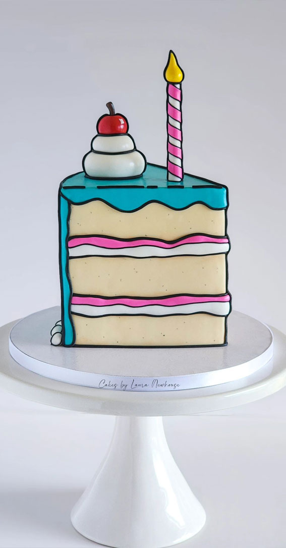 50 Birthday Cake Ideas to Delight and Impress : A slice of Cake