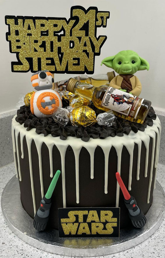 50 Birthday Cake Ideas to Delight and Impress : Star Wars 21st Birthday Cake