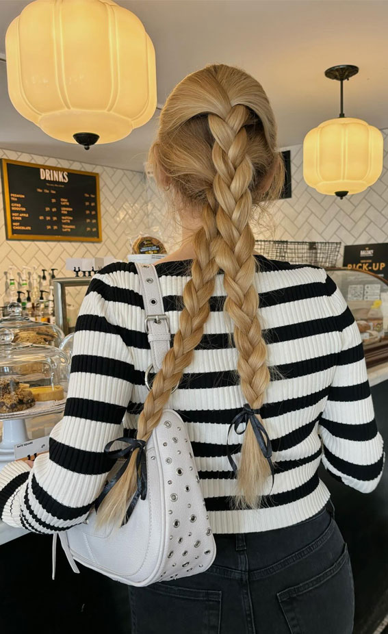 30+Adorable Hairstyles for the Latest Trends : Half Up Braid + Half Down Braid