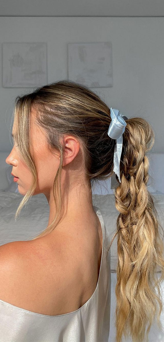 30+Adorable Hairstyles for the Latest Trends : Braided Ponytail
