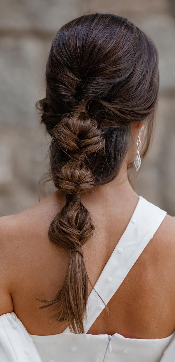 30+Adorable Hairstyles for the Latest Trends : Upside Down Bubble Braid