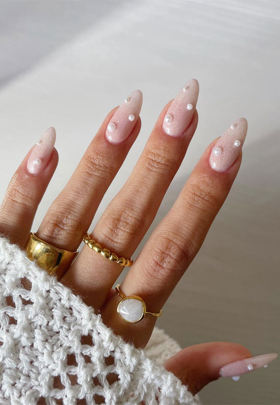 40 Spring Nail Ideas to Brighten Your Look : Mermaid’s Luster Nail Design