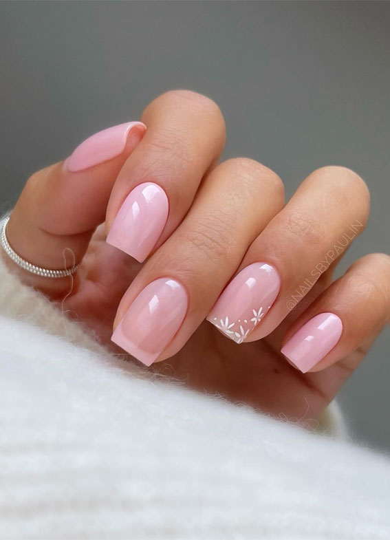 40 Spring-Inspired Nail Designs : Subtle & Elegant Pink Nails