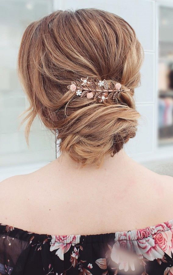 Hairdos To Steal The Spotlight On Every Special Occasion : Copper Hair ethereal updo