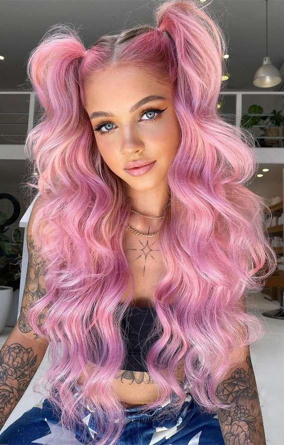 22 Trending Hair Colours 2024 To Refresh Your Current Look : Iridescent Pastels