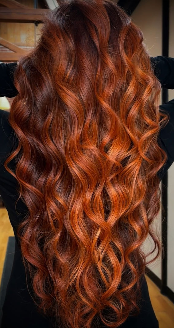 22 Trending Hair Colours 2024 To Refresh Your Current Look : Copper Waves