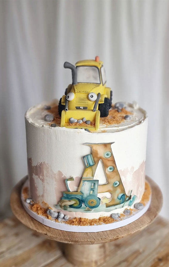 25 Excavating Digger Birthday Cake Ideas : Adorable Digger-Themed Cake