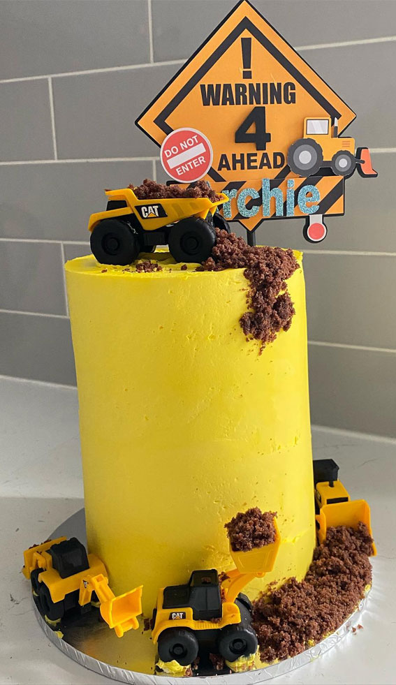 25 Excavating Digger Birthday Cake Ideas : Digger Dream Cake