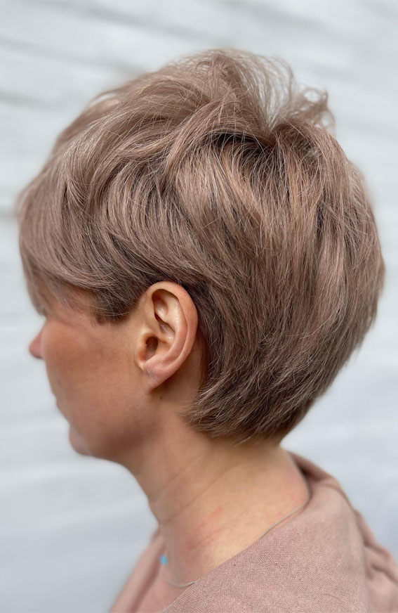 25 Trendy Mushroom Blonde Hair Colour Ideas for a Modern Look : Pixie Cut