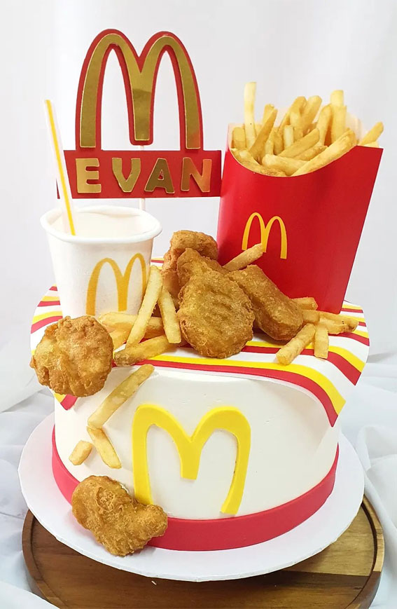 McDonald’s Birthday Cakes for Every Celebration : Nuggets & Fries Galore