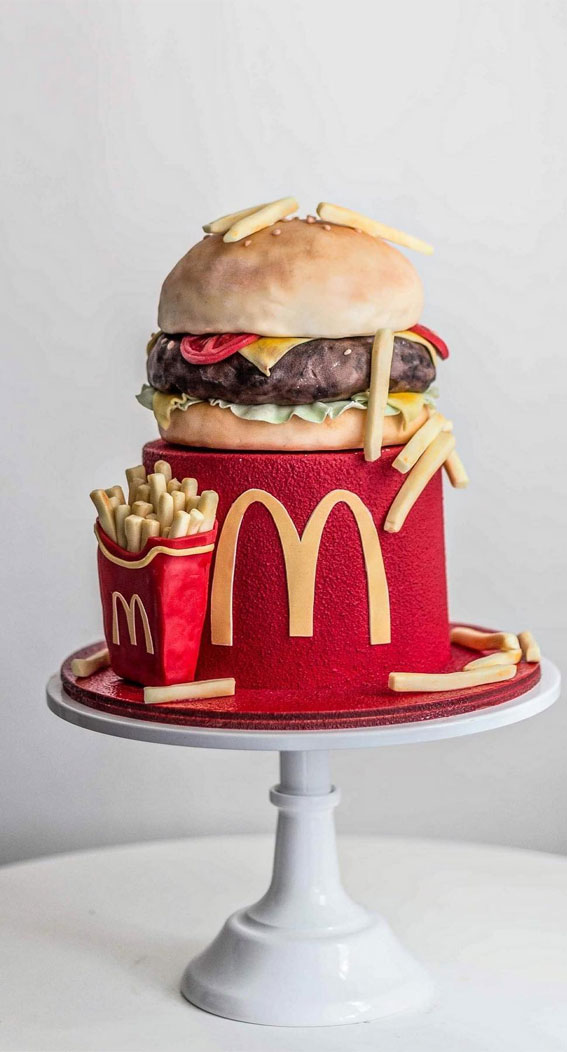 McDonald’s Birthday Cakes for Every Celebration : Double Cheeseburger Delight Cake