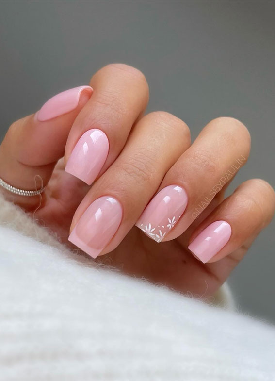 40 Cute Spring Nail Designs to Brighten Your Look : A Delicate Spring Nails