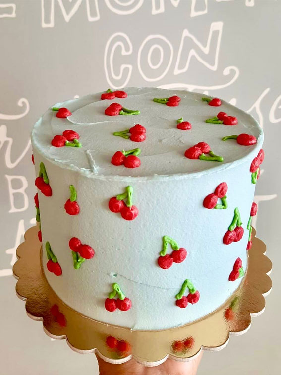 27 Summer-Themed Cake Inspirations : Cherry-Inspired Cake