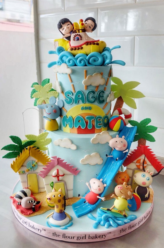 27 Summer-Themed Cake Inspirations : Peppa Pig & Friends