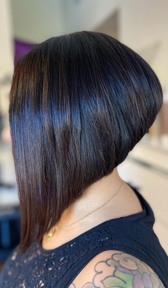 27 Exploring Stacked Haircuts for Modern Style : Extreme Stacked Bob