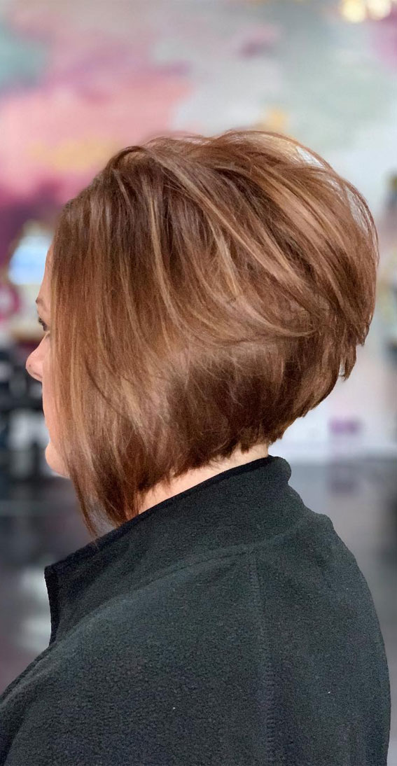 27 Exploring Stacked Haircuts for Modern Style : Stacked A-line bob