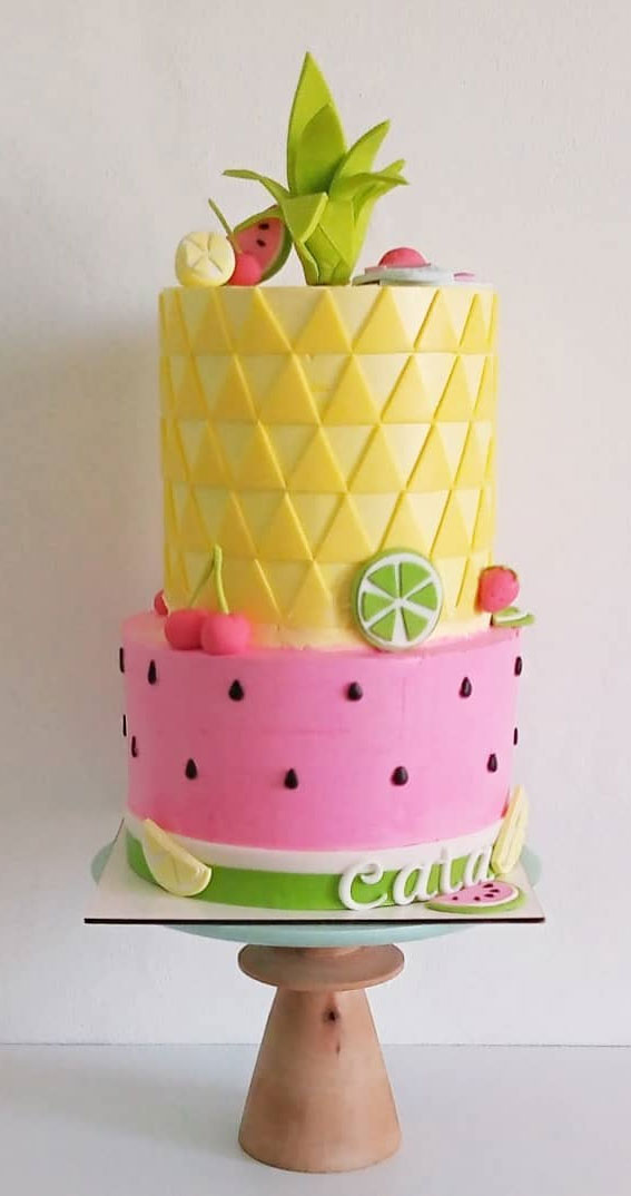 27 Summer-Themed Cake Inspirations : Summer Fruit Inspired Cake