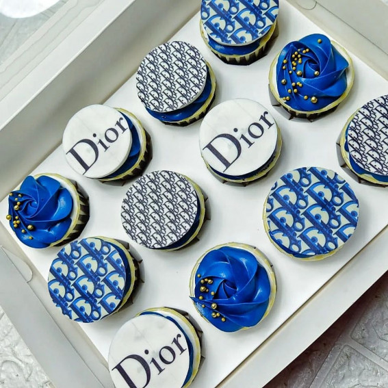 45 Cupcake Decorating Ideas For Every Occasion : Dior-Themed Cupcakes