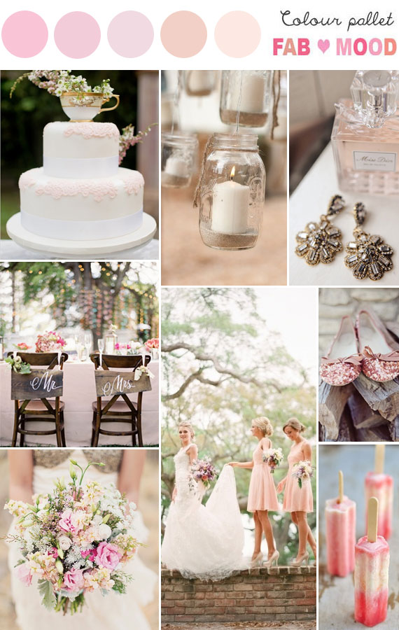 Pastel Rustic Wedding, pastel wedding color palette