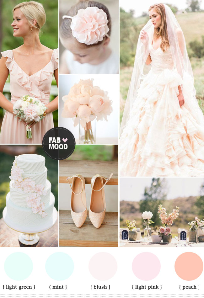 Read more https://www.fabmood.com/pastel-rustic-wedding-spring-wedding/ pastel wedding color schemes,pastel wedding color combinations,pastel wedding color palette,pastel rustic wedding,light green wedding colors,blush wedding