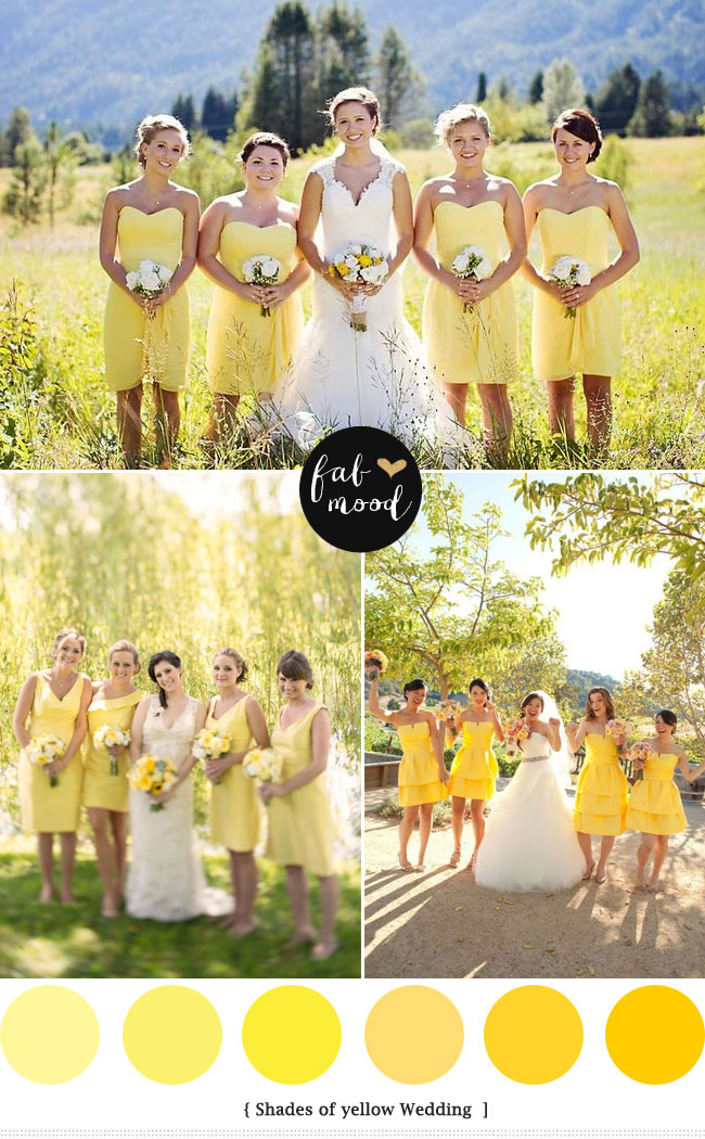 yellow wedding ideas,soft yellow bridesmaid dresses