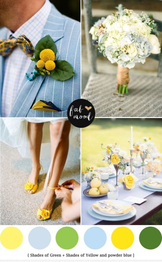blue green yellow,Spring Wedding see Blue Green Yellow Wedding Colours Palette,powder blue green yellow wedding palette, yellow green wedding theme ideas,yellow blue bouquets