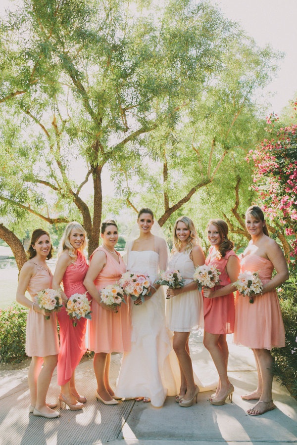 20 Coral Bridesmaid Dresses see more : https://www.fabmood.com/20-coral-bridesmaid-dresses/ Coral bridesmaids