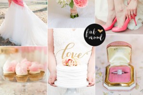 shades of pink gold wedding colors palette