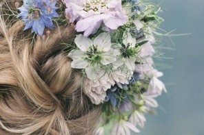 wedding updo hairstyles with blue flowers,updo wedding hairstyles with flower,wedding hairstyles,updos wedding hair