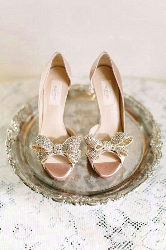 Valentino Wedding Heels   via letsmakeitmine.com