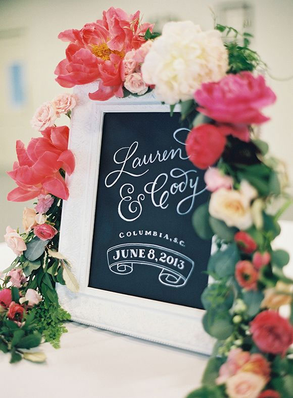 wedding signs,wedding welcome sign,wedding details,Garden Wedding Ideas: Coral and Raspberry Wedding Colours Palette,coral wedding palette,raspberry wedding color,Spring wedding colors ideas,coral wedding color