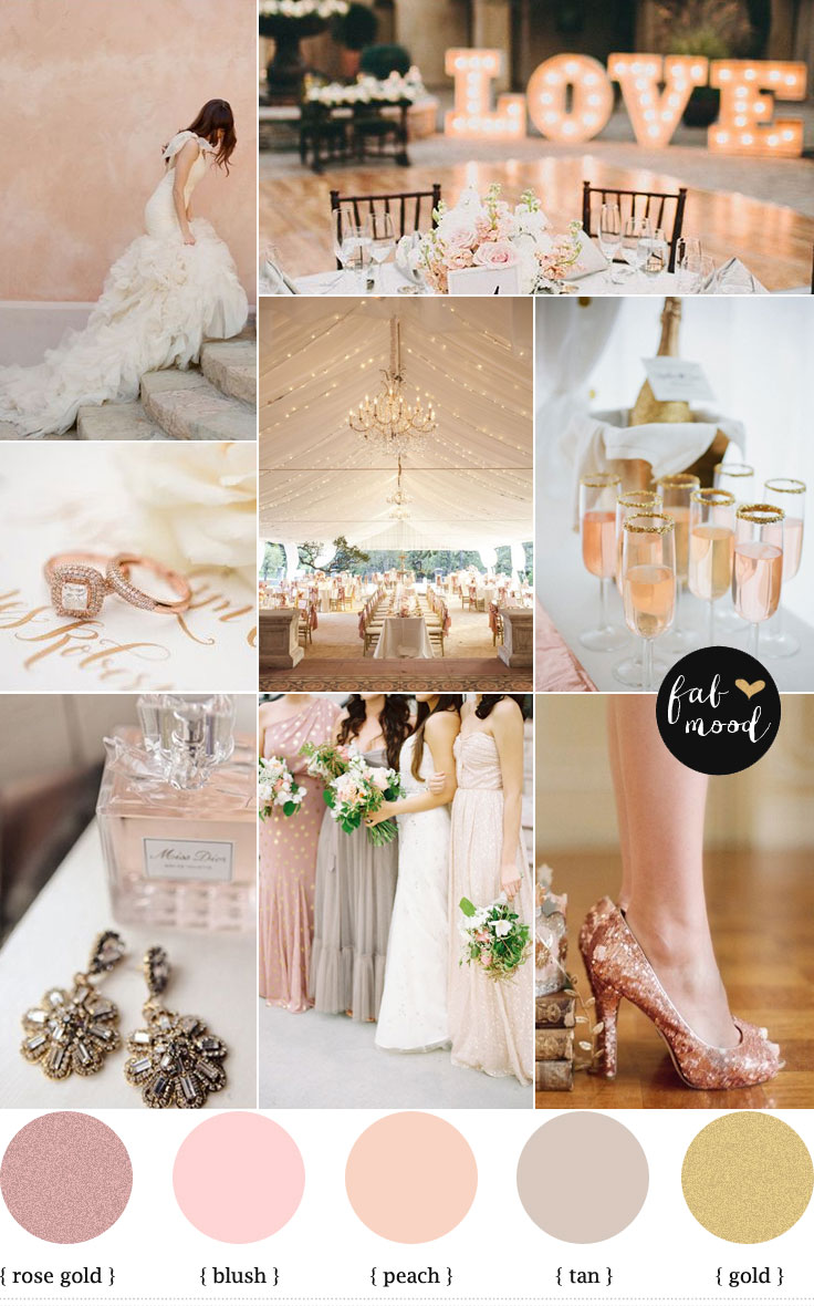 Rose Gold Wedding Color Palette,rose blush gold wedding theme,Rose Gold Wedding Color Palette for autumn wedding,rose gold blush wedding color,autumn blush gold wedding,wedding colors